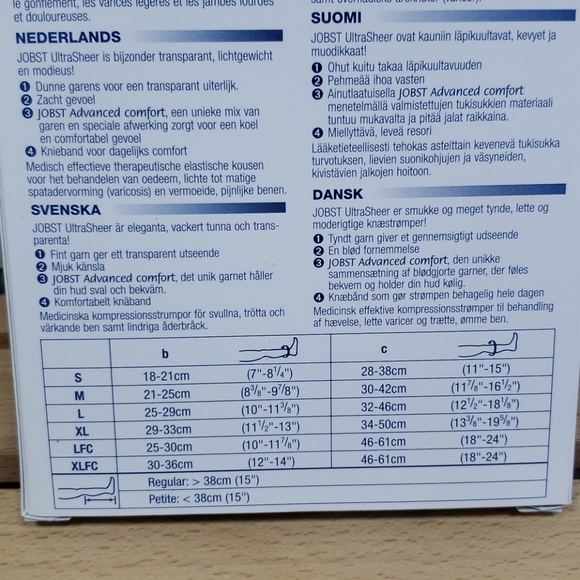 JOBST Compression Stockings 15-20mmHg Closed Toe - Picture 5 of 5